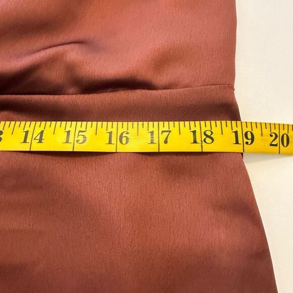 Sugar Lips Baltic Born Copper Brown Charisma Drape Neck Maxi Dress Sz 1X NWT - Picture 9 of 15
